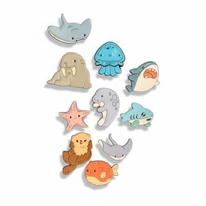 Set of 10 Sea Create Enamel Pins
